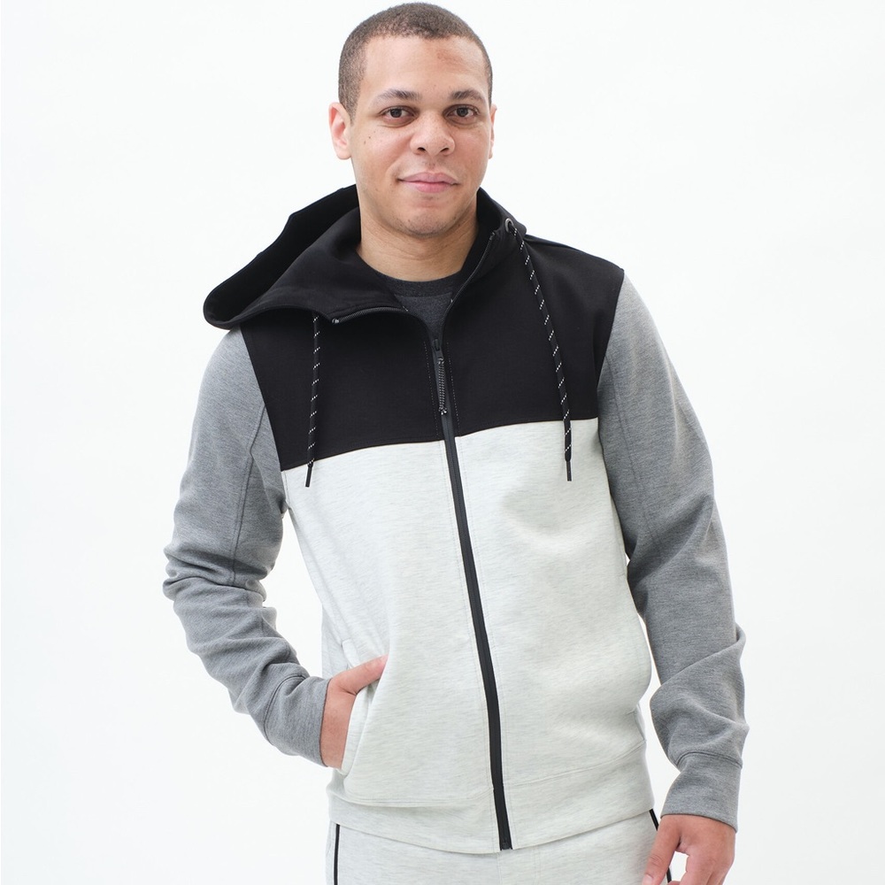 Aeropostale Mens Small Zip-up Hoodie Sweatshirt White NWT